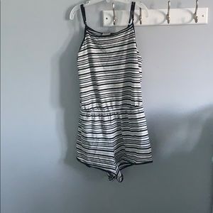 Black and white romper